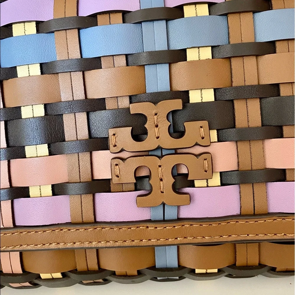 🚫SOLD🚫🏅NEW🏅🌈Tory Burch Britten Woven chain wallet bag/crossbody bag - Picture 5 of 10